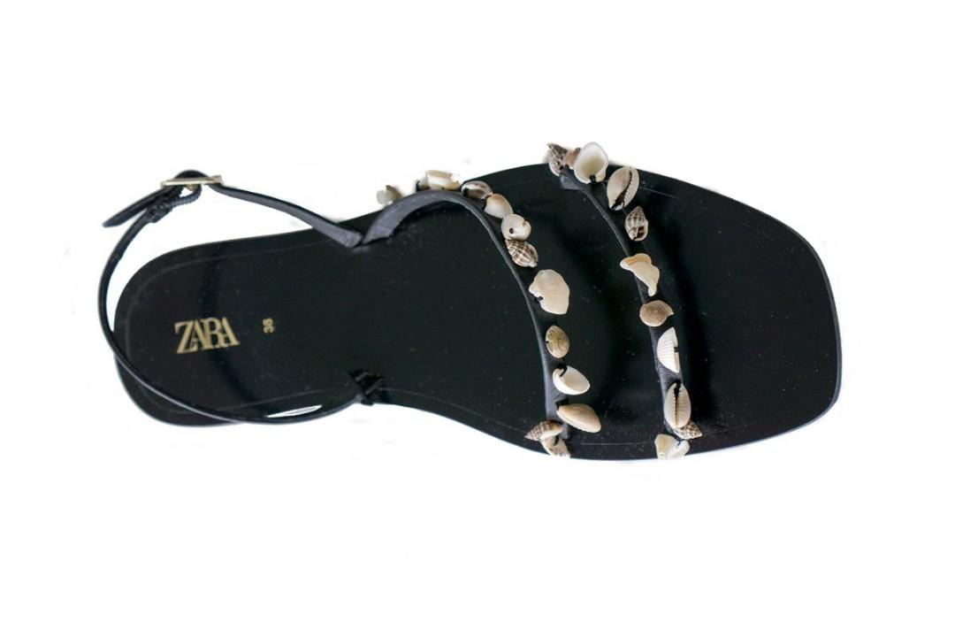 Zara shell sales sandals