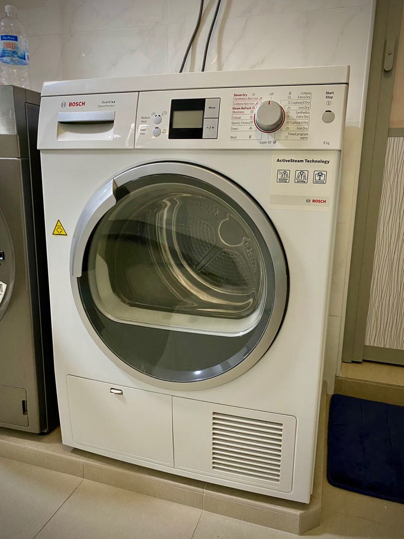 Bosch Condenser Dryer 8Kg + free stacking kit, TV & Home Appliances, Washing Machines and Dryers