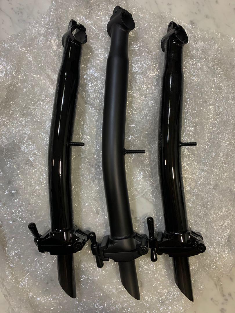Brompton Titanium Stem (Category: Parts & Accessories) located in Singapore. Submitted by bromprr_type_r_31 (Listing ID 1125882833, Image 2). Description: Interested can PM me for better quality video/photos of the M/S stem You can look at other listings on titanium fork and triangle. Raw finishing $640 Titanium S stem 557g Another photo is stock M stem weight.