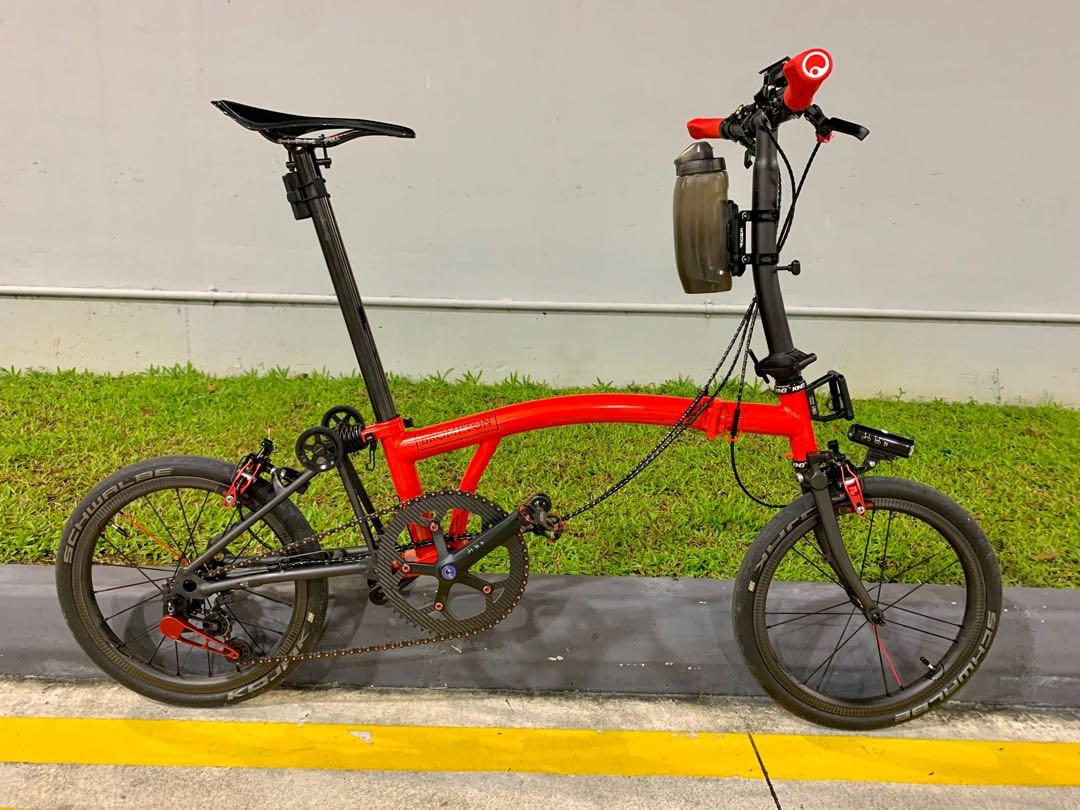 Brompton Titanium Stem (Category: Parts & Accessories) located in Singapore. Submitted by bromprr_type_r_31 (Listing ID 1125882833, Image 6). Description: Interested can PM me for better quality video/photos of the M/S stem You can look at other listings on titanium fork and triangle. Raw finishing $640 Titanium S stem 557g Another photo is stock M stem weight.