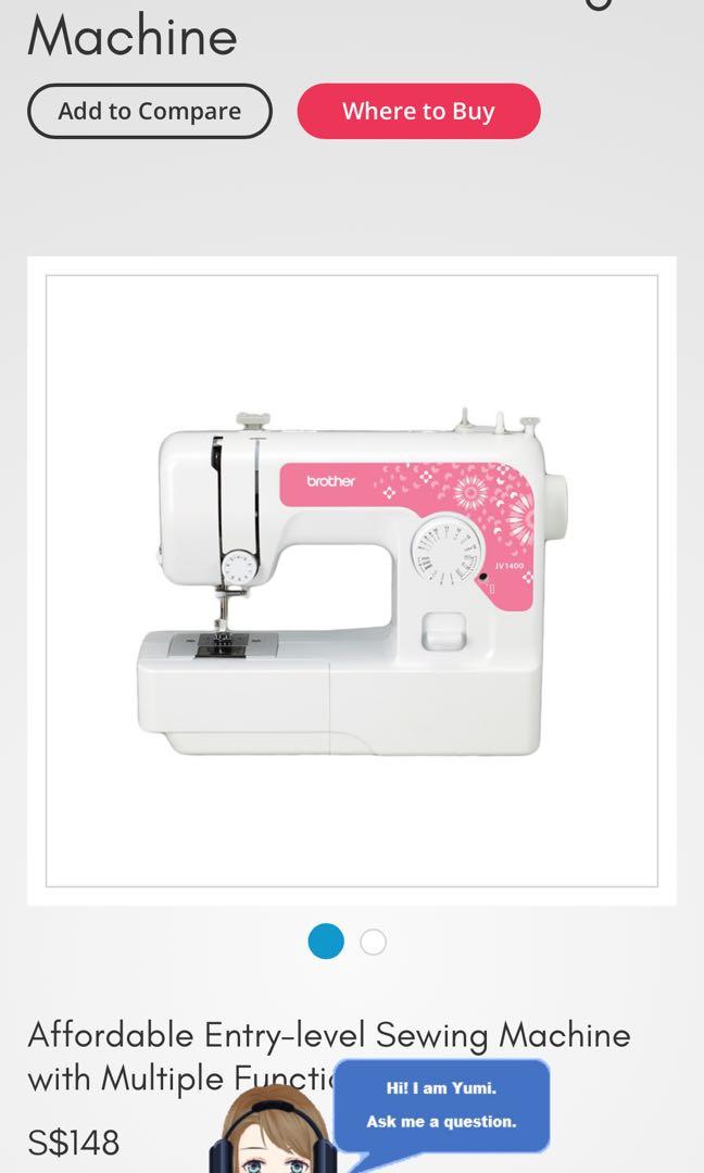 Brother JV 1400 Sewing Machine, TV & Home Appliances, Other Home