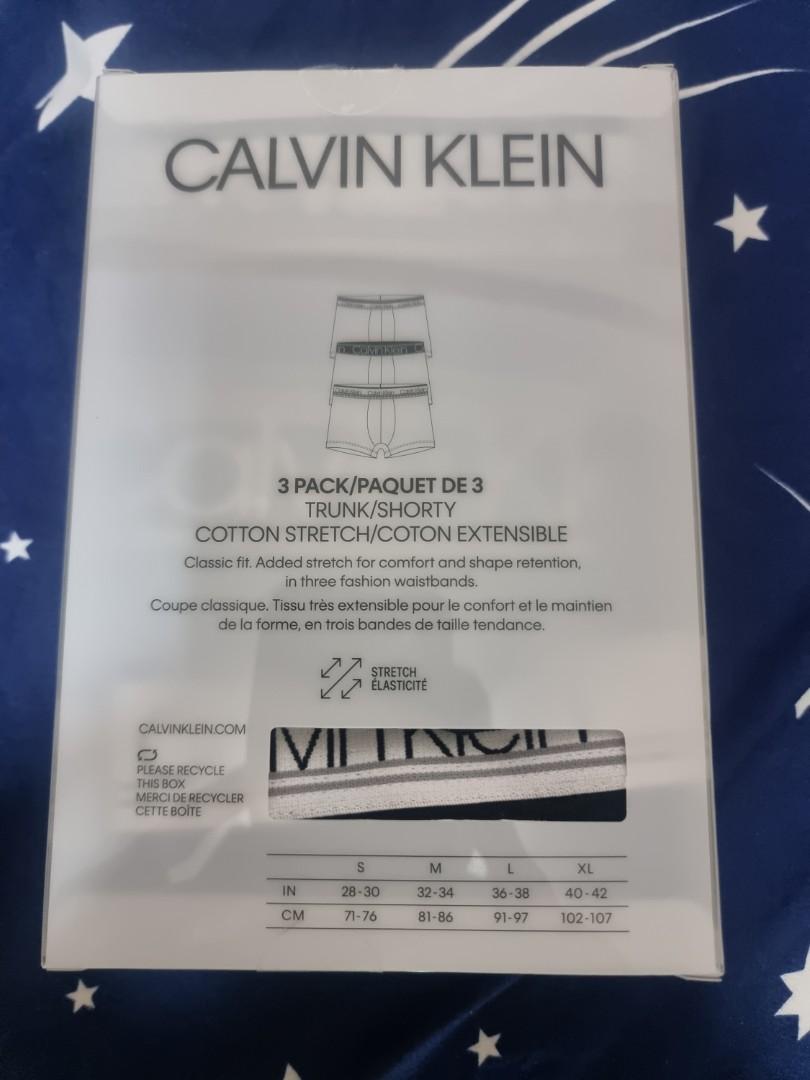 Calvin Klein CK Men Variety 3 Pack Trunks SIZE M