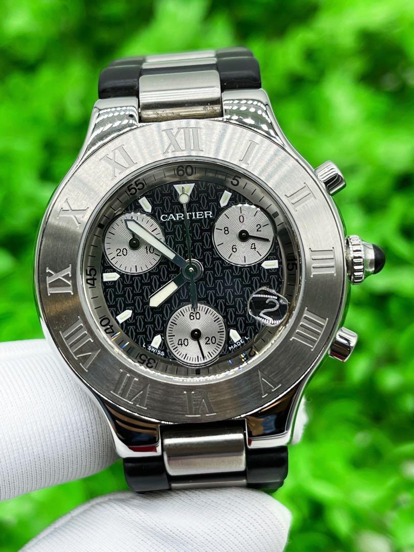 CARTIER CHRONOSCAPH 21 32MM REF W10125U2 QUARTZ