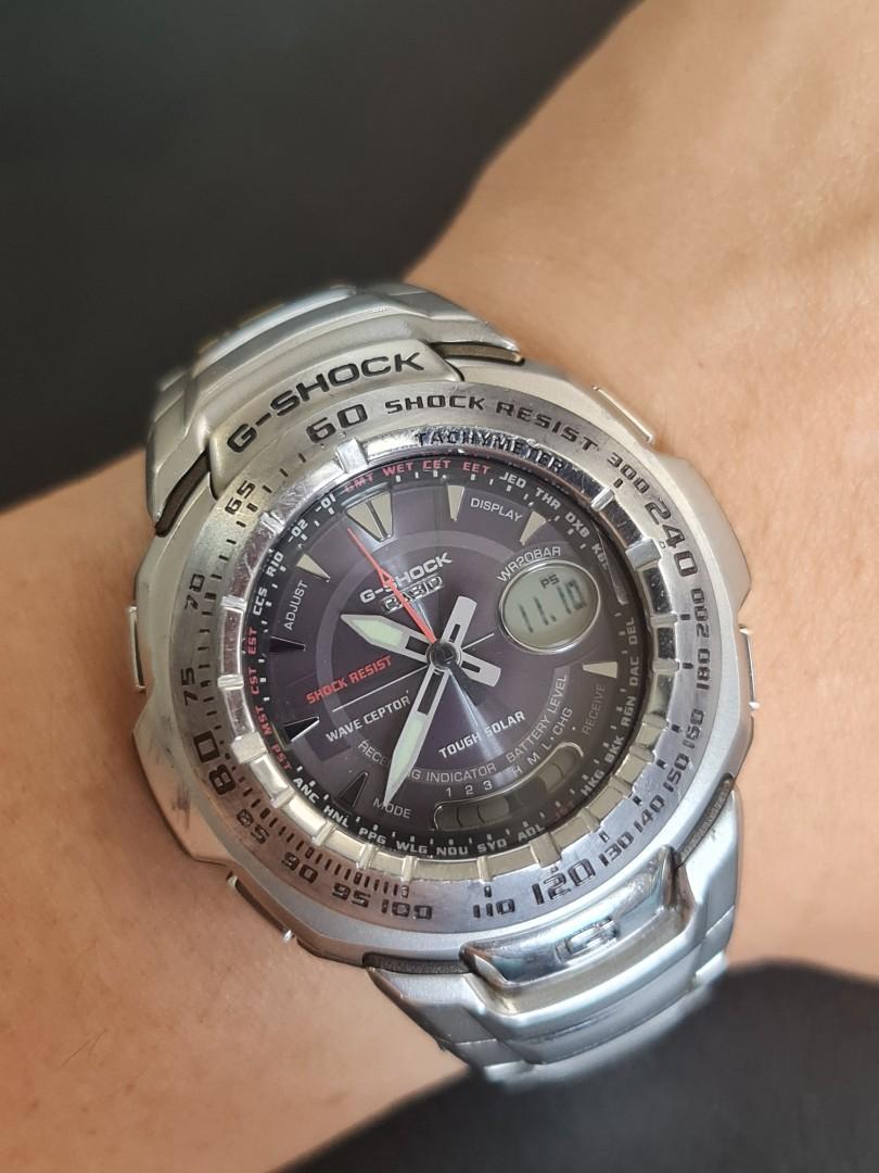 CASIO G-Shock The G Tough Solar Radio-Controlled Watch Metal Model GW –  1600J 9, Men's Fashion, Watches & Accessories, Watches on Carousell