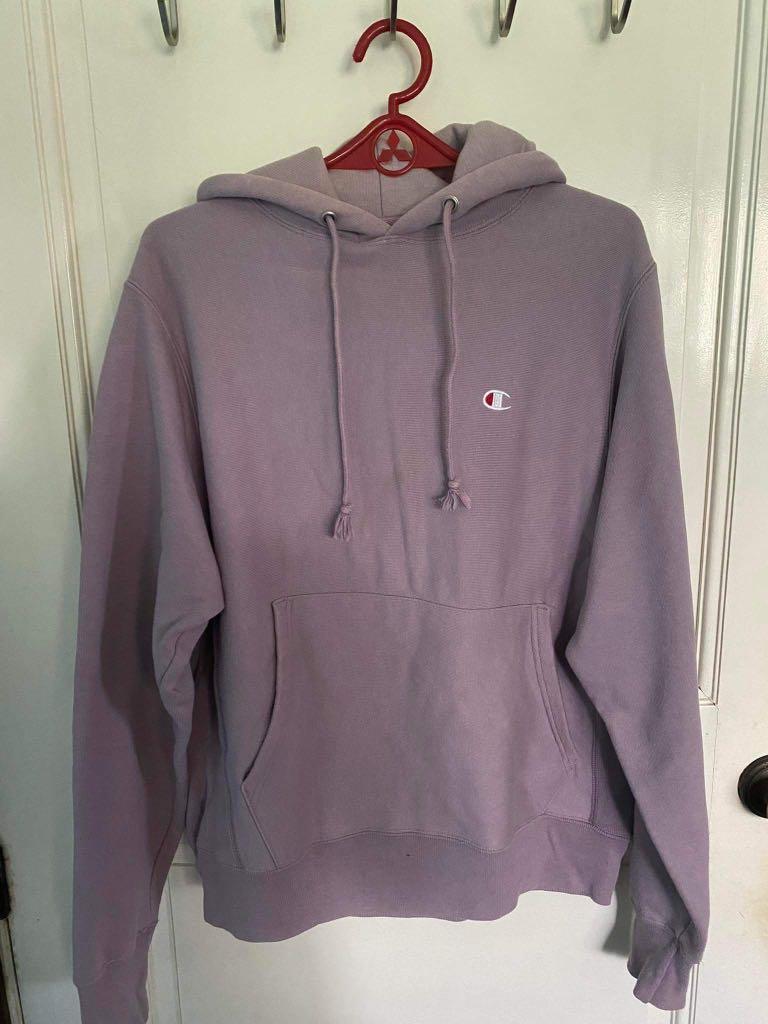 Champion Reverse Weave Hoodie Lavender colorway Men s Fashion Coats Jackets and Outerwear on Carousell