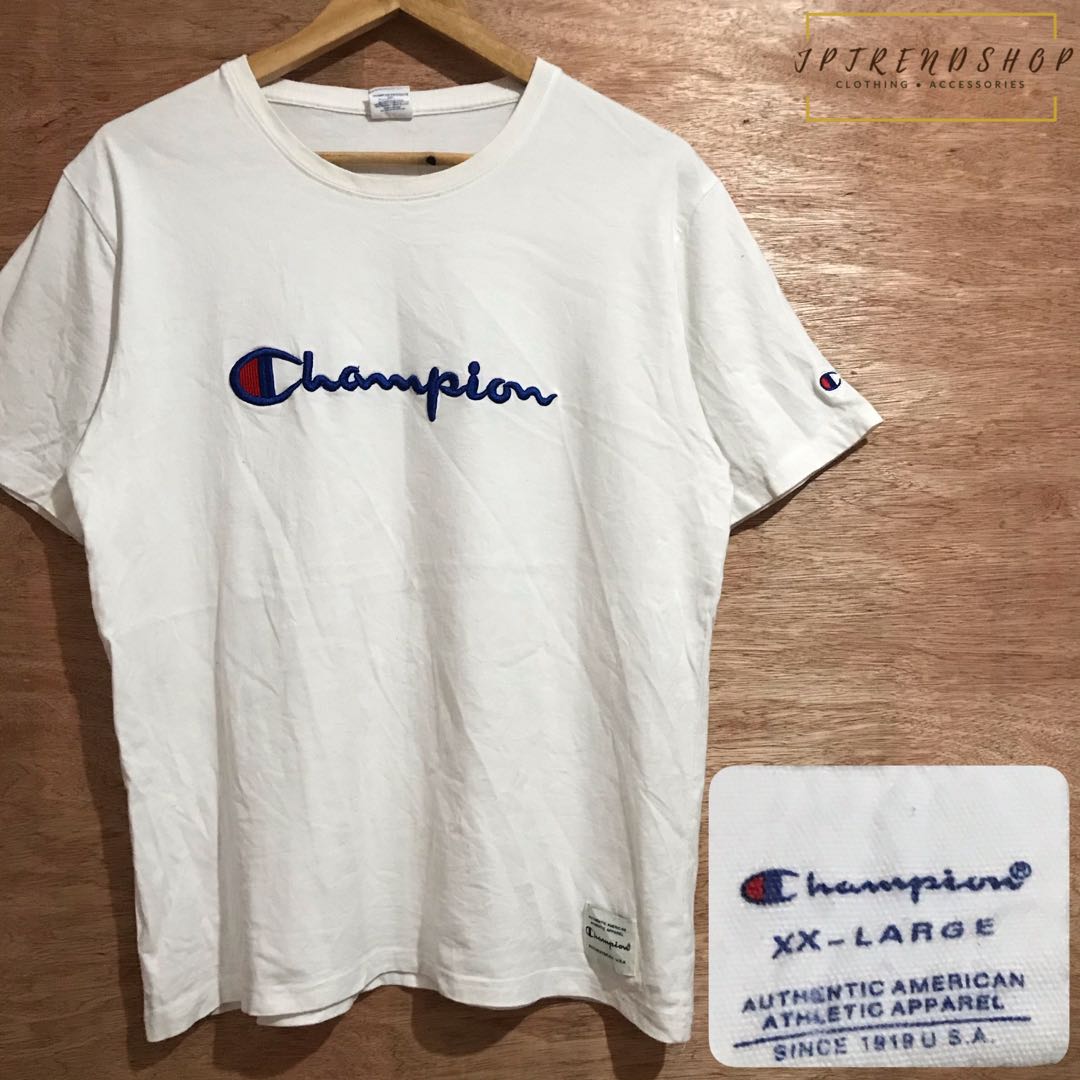 Embroidered champion shirt sales