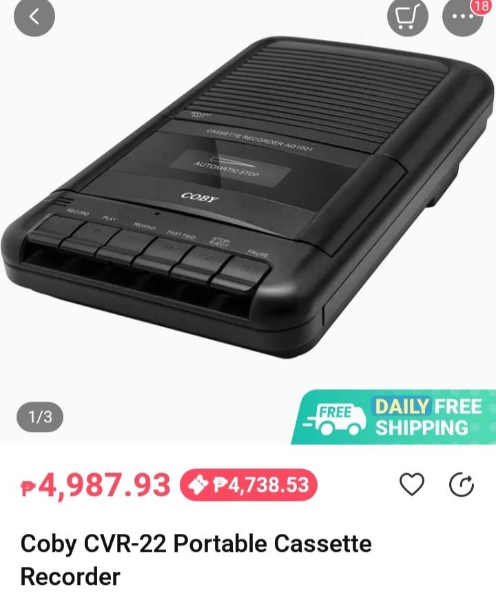 Coby Portable Cassette Tape Deck Player and Recorder, Audio, Other