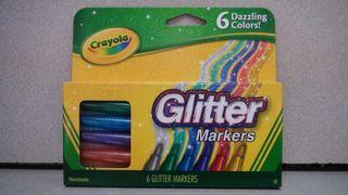 CRAYOLA 6 Glitter Markers