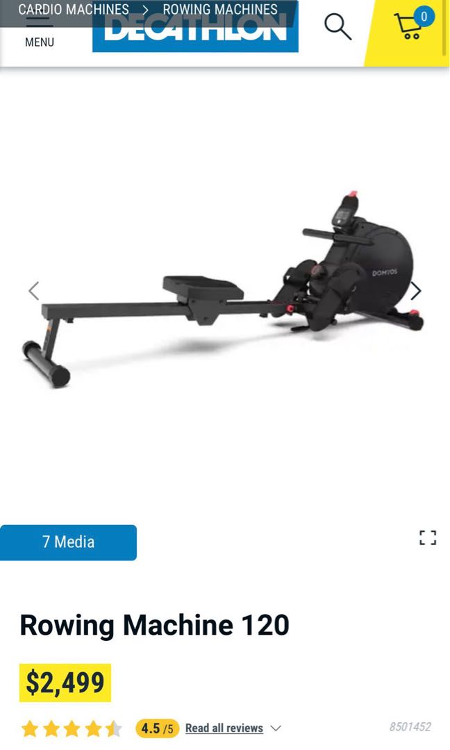 Decathlon Rowing Machine 120, 運動產品, 運動與健身, 運動與健身 有氧健身器材 Carousell