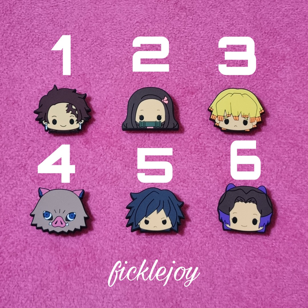 PO Demon Slayer Jibbitz for Crocs, Hobbies & Toys, Stationery & Craft on Carousell