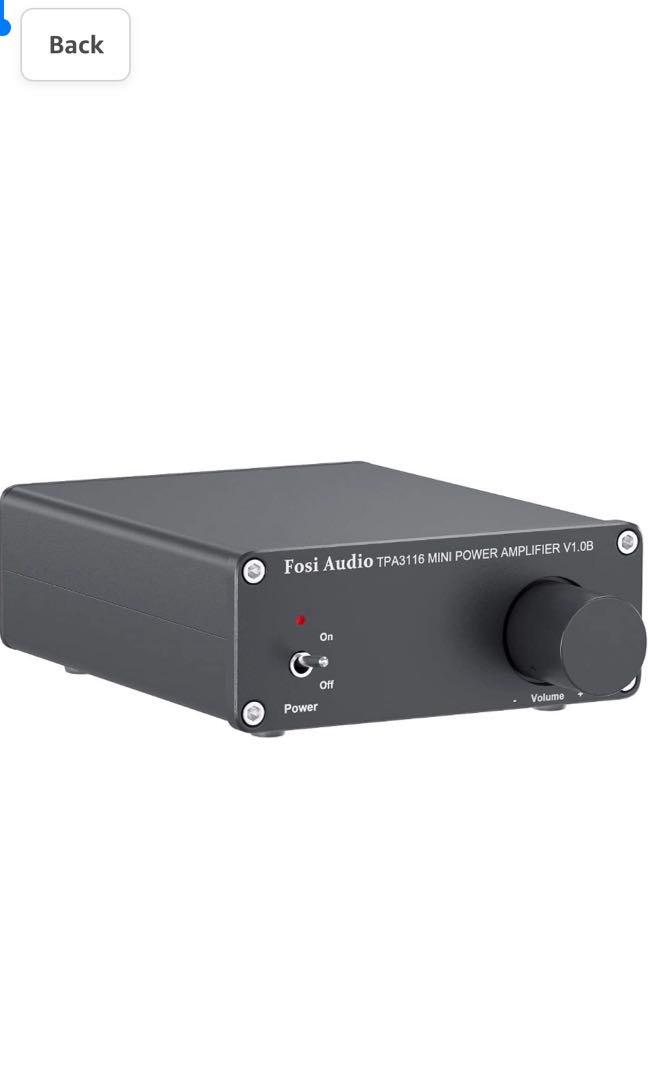 Fosi Audio V1.0B 2 Channel Amplifier Stereo Audio Amp Mini HiFi Class