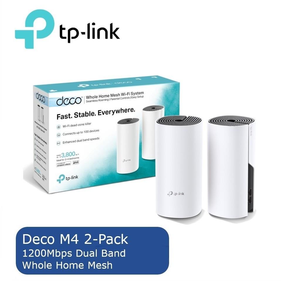 TP-Link Deco M4 (2-Pack) 1200 Mbps Mesh Router - TP-Link 
