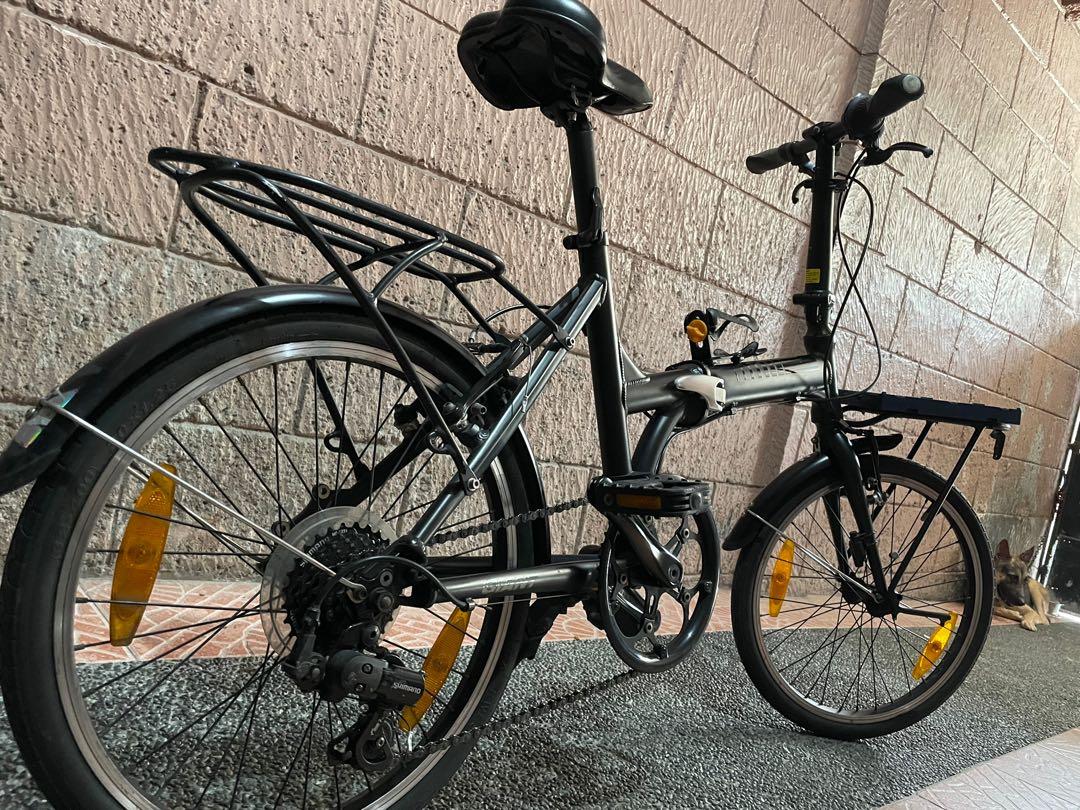 Giant Expressway Folding Bike (Category: Bicycles) located in Manila. Submitted by akastuffshop (Listing ID 1125849040, Image 2). Description: Giant expressway Originally without fenders and rear rack (original) With litepro front rack With freebies.