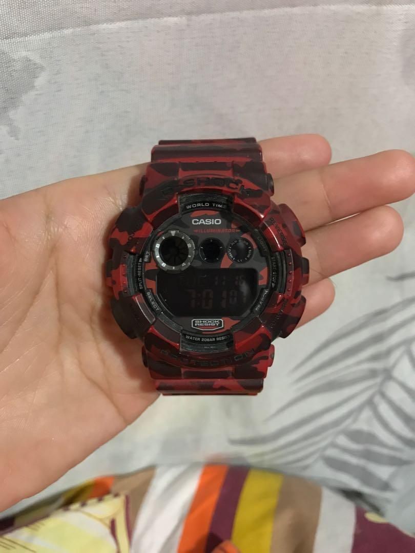 G shock red hotsell camouflage price