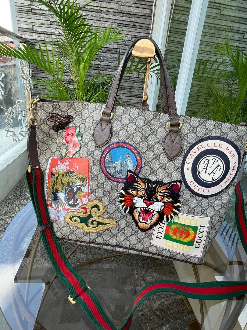 Gucci patch deals tote