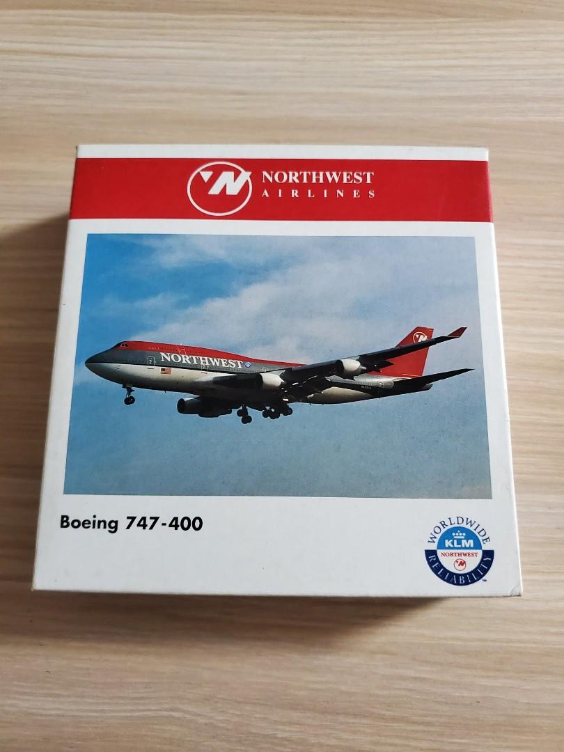 Herpa 1:500 Northwest Airlines Boeing 747-400, 興趣及遊戲, 玩具