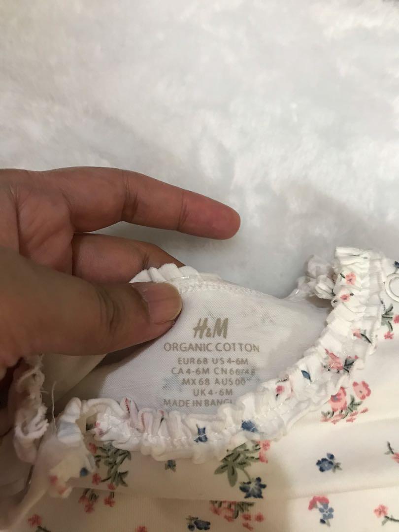 H&M Baby Girl Long Sleeve Body Suit and Pant 1 Set, Babies & Kids