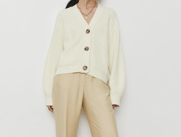 H&m top knit cardigan