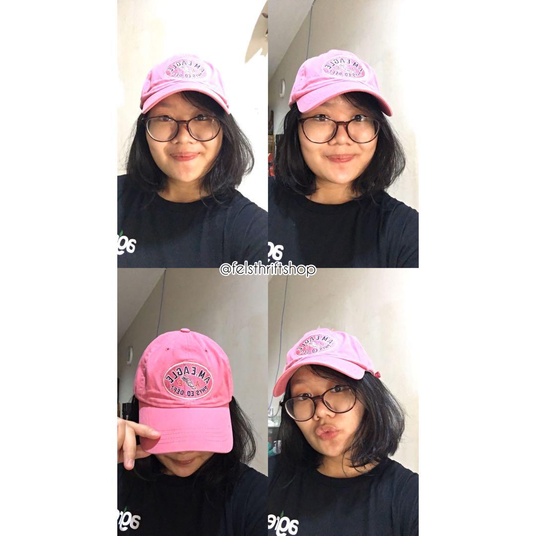 Hot pink baseball cap, Fesyen Wanita 
