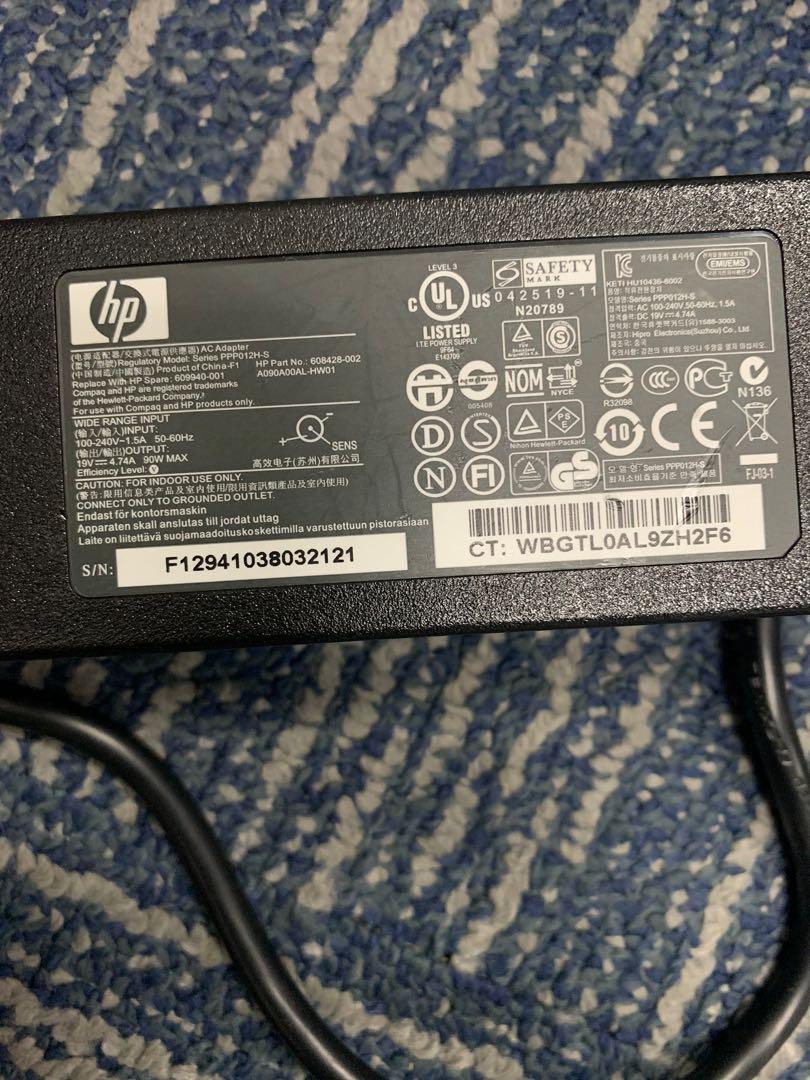 HP cable adaptor charger, Computers & Tech, Parts & Accessories, Cables &  Adaptors on Carousell
