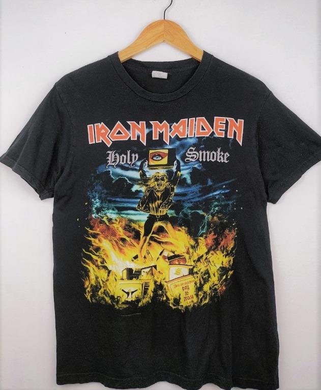 Iron Maiden Holy Smoke, Men's Fashion, Tops & Sets, Tshirts & Polo