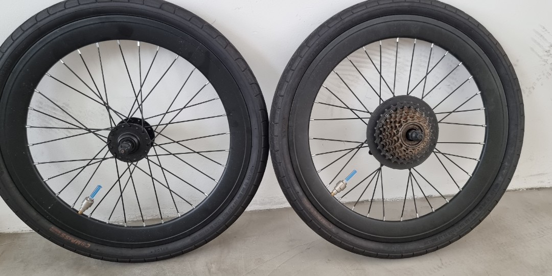 406 wheelset / Java Zelo Wheelset ( Used / Stock Set), Sports Equipment ...