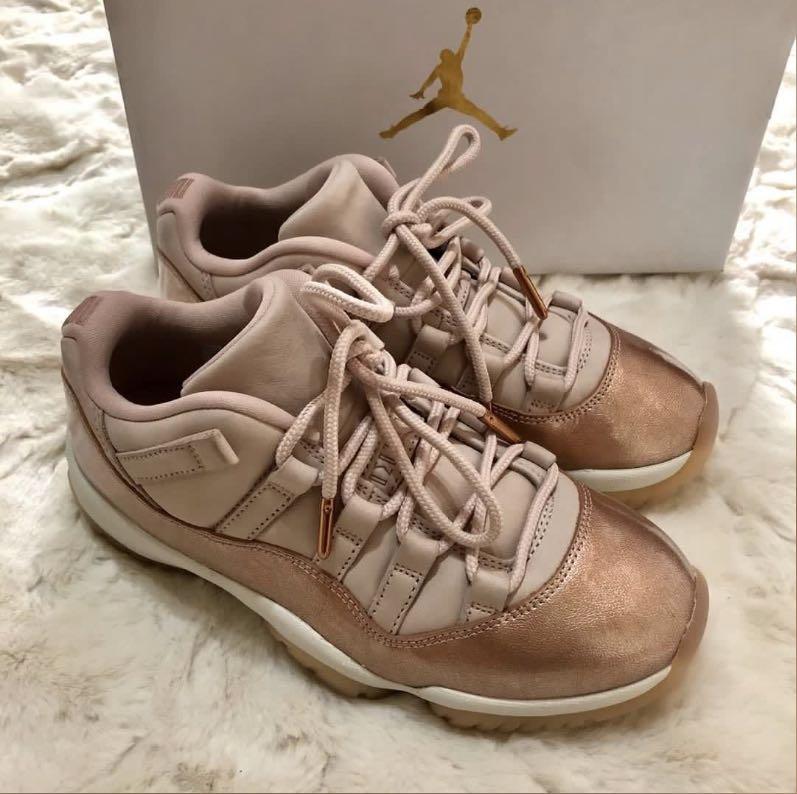 Jordan 11 Retro Rose Gold Men s Fashion Footwear Sneakers on