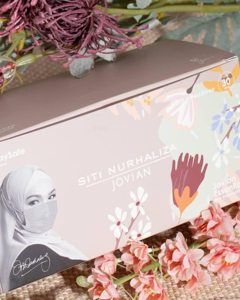 Jovian x Siti Nurhaliza Disposable Headloop 3Ply Blossom Mask, Health