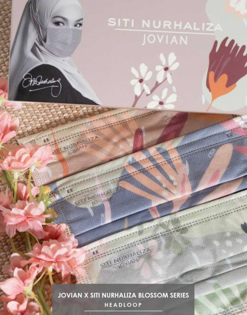 Jovian x Siti Nurhaliza Disposable Headloop 3Ply Blossom Mask, Health