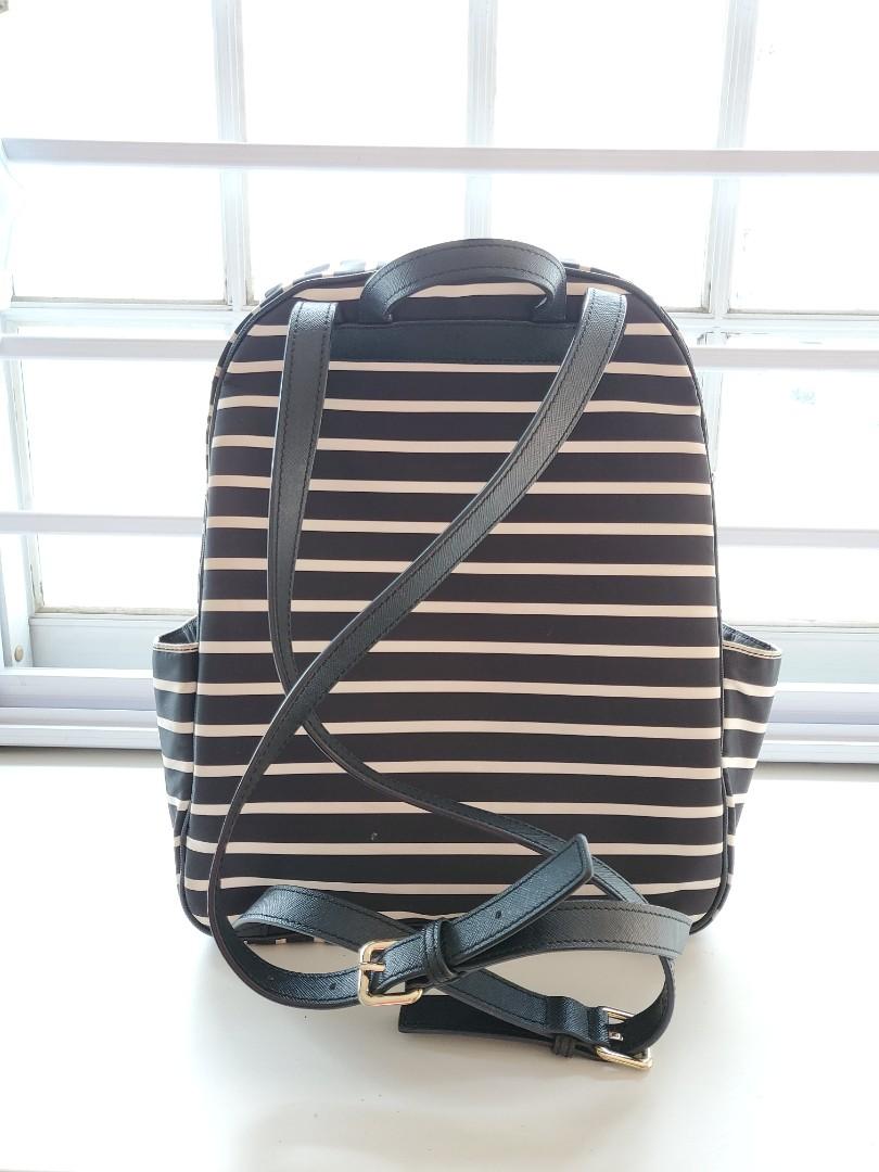 Striped kate spade backpack clearance