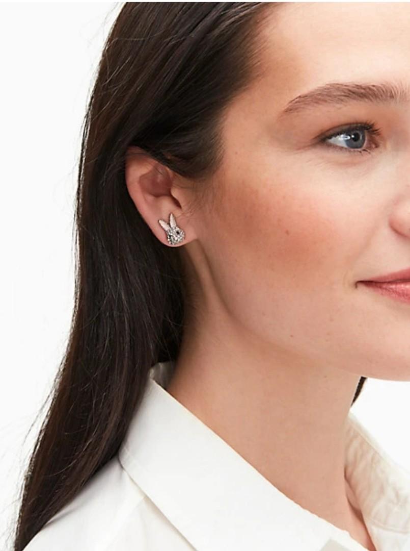 Kate spade online bunny earrings