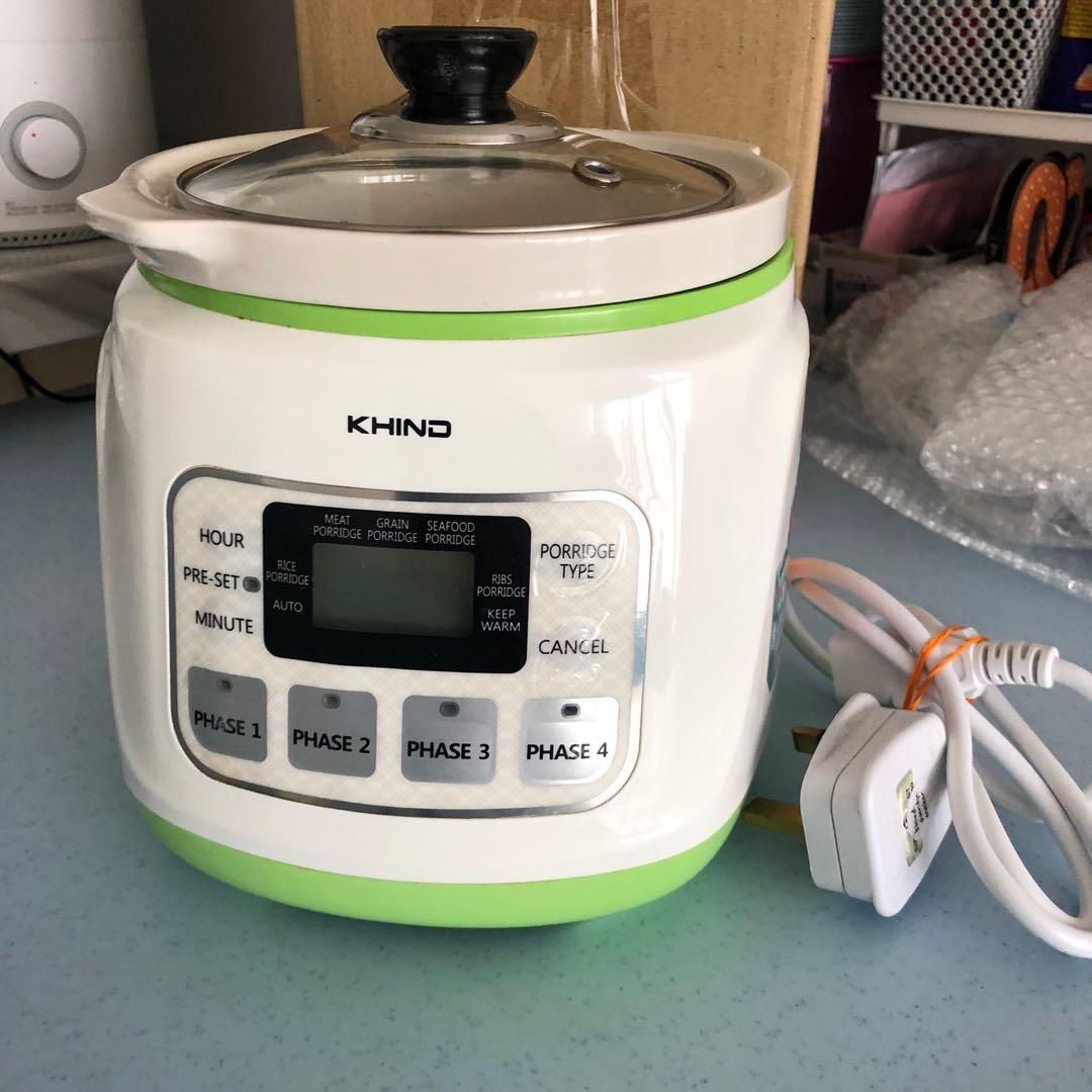 KHIND Baby Porridge Cooker BP12 Babies Kids Nursing Feeding