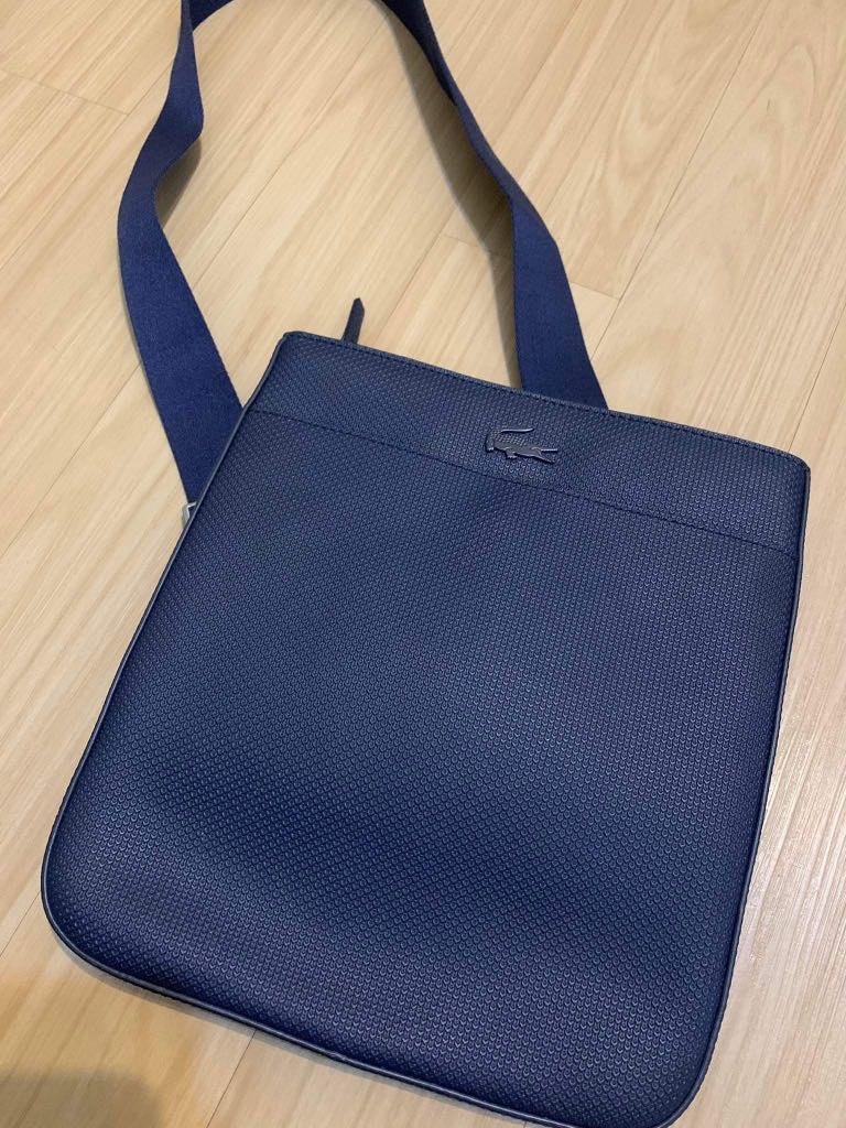 Men's chantaco matte top piqué leather flap bag