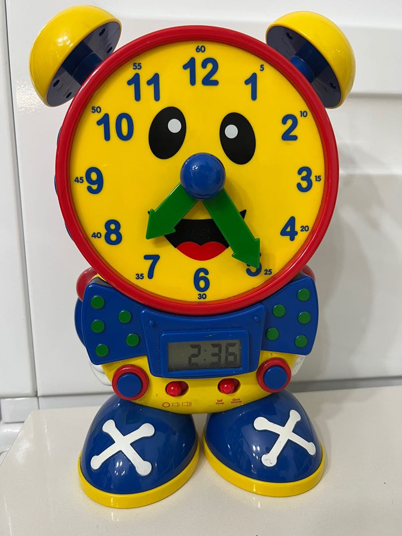 Learn to tell time talking clock, Babies & Kids, Infant Playtime on