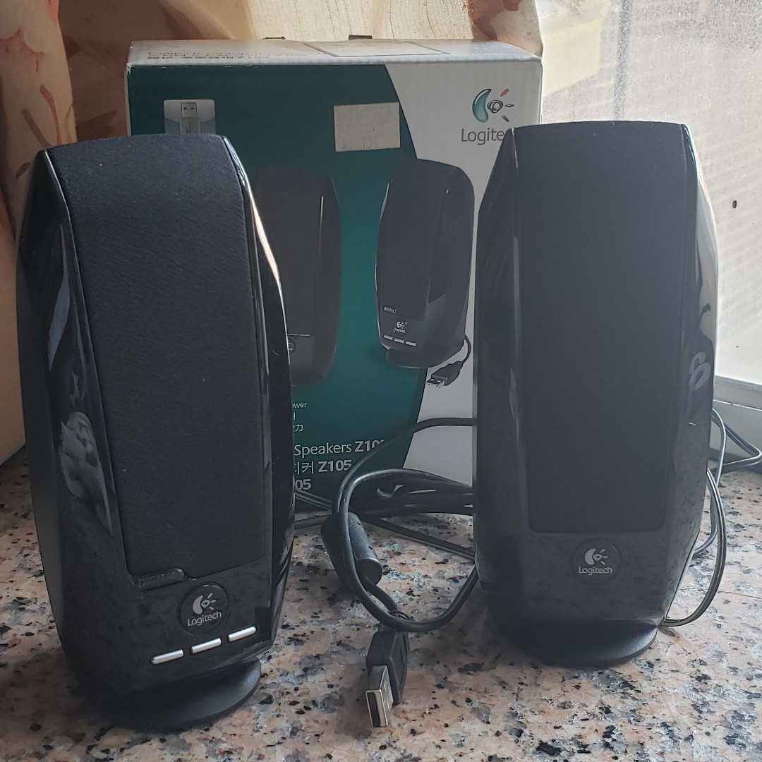 Logitech Z105 USB speakers, Soundbar、揚聲器、藍牙喇叭、耳擴- Carousell