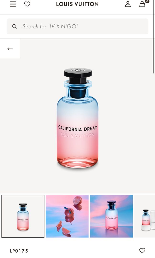 Louis Vuitton California Dream Perfume, Beauty & Personal Care, Fragrance &  Deodorants on Carousell