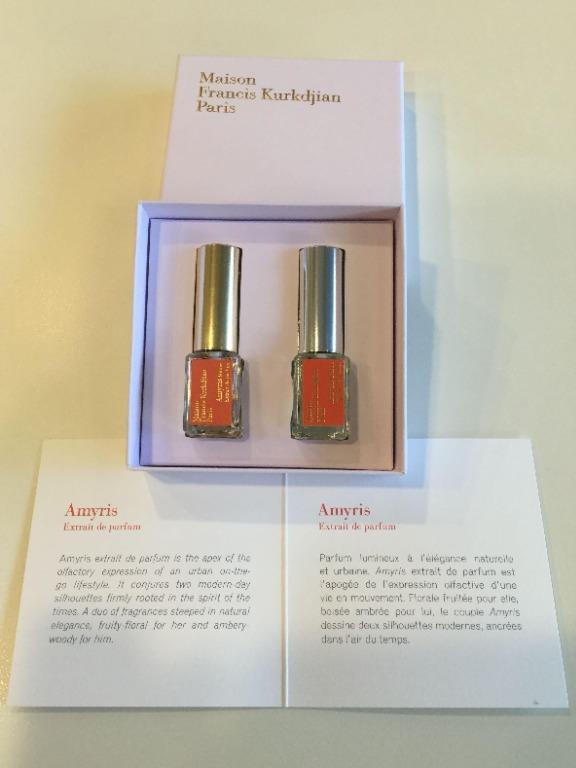 AUTHENTIC Maison Francis Kurkdjian Amyris Extrait De Parfum Coffret Duo,  Beauty & Personal Care, Fragrance & Deodorants on Carousell