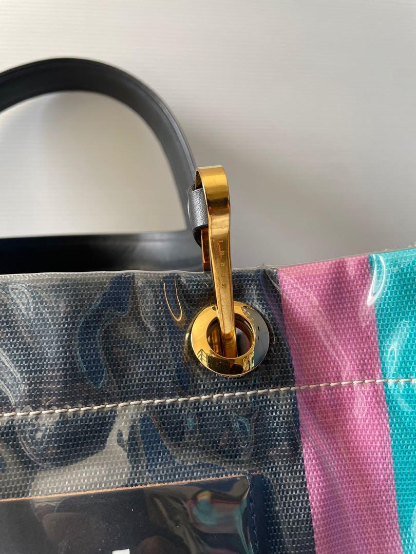 Marni glossy grip shopping bag top