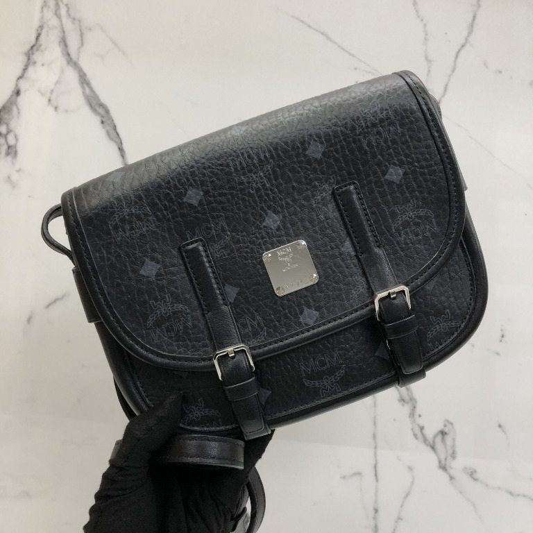 Mcm black shoulder bag store
