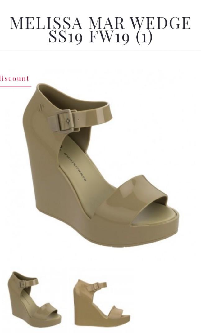 MELISSA MAR WEDGE HEELS IN KHAKI GREEN Women s Fashion Footwear