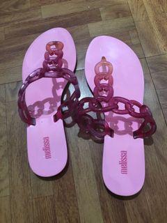 Melissa pink slippers