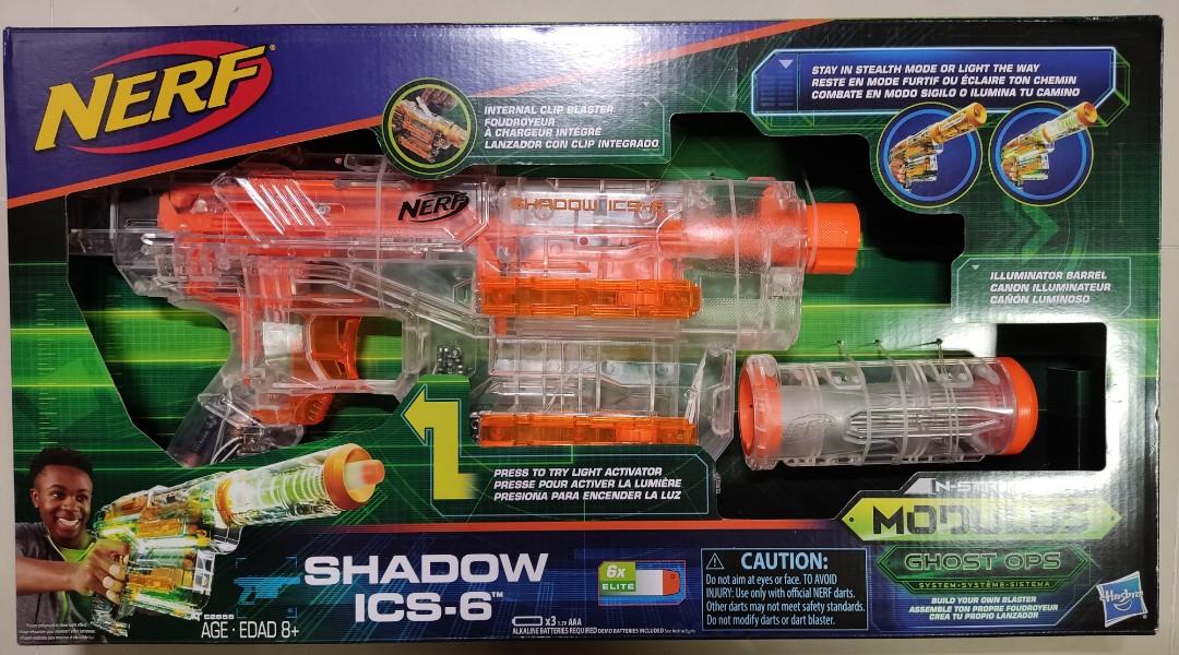NERF Modulus Ghost Ops Shadow Ics-6 Lights Work for sale online 