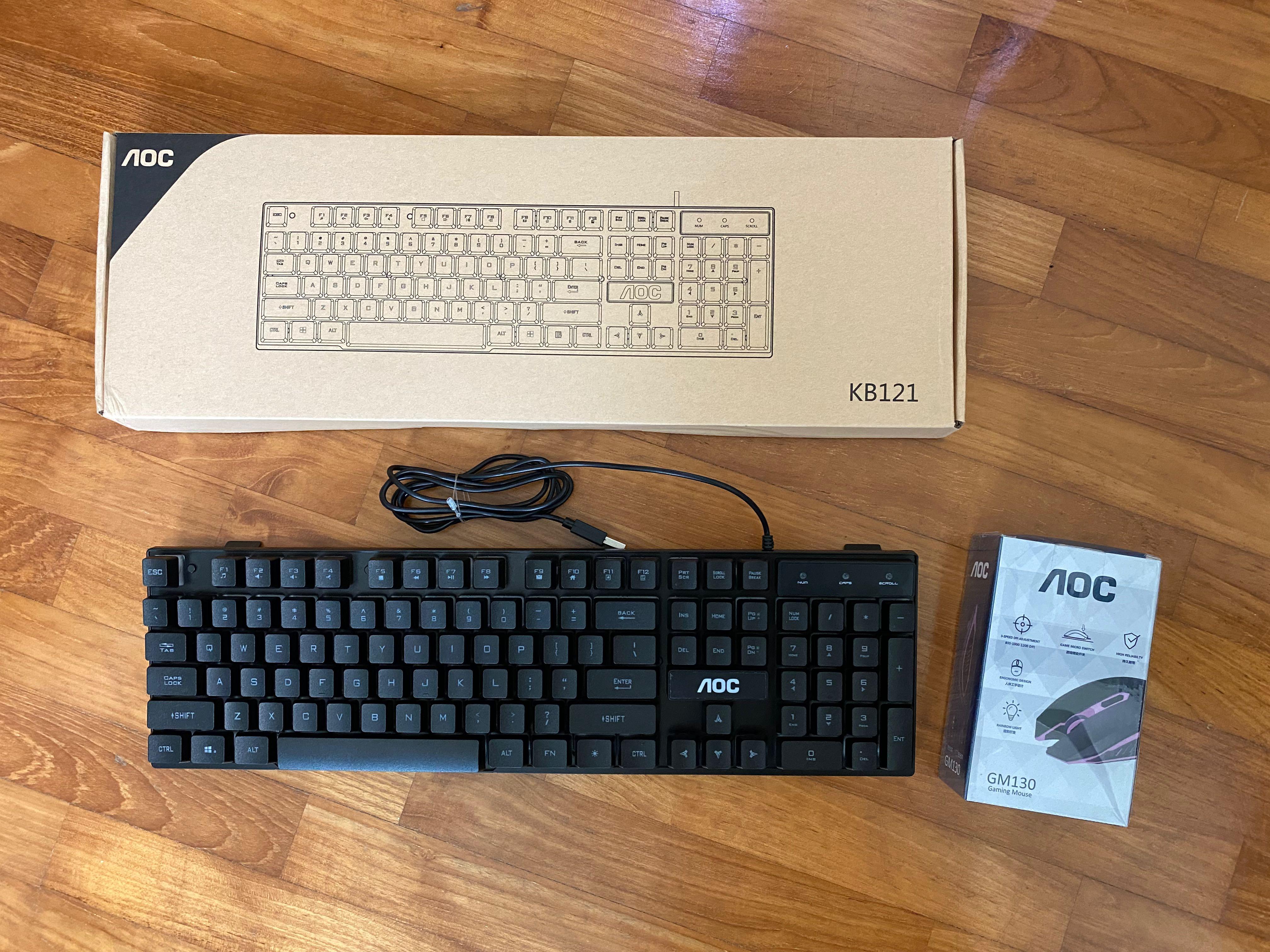 NOC gaming keyboard and mouse, Computers & Tech, Parts & Accessories ...