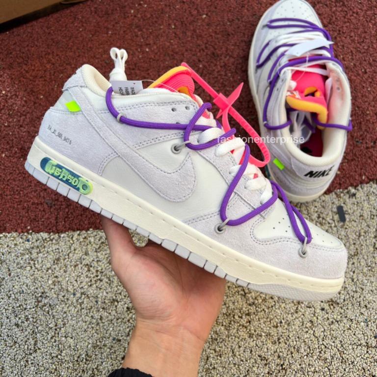 Off white dunks purple laces Clearance