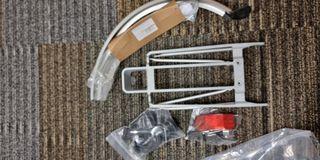 (RESERVED) Original Brompton Rear Rack and Fenders (Silver)