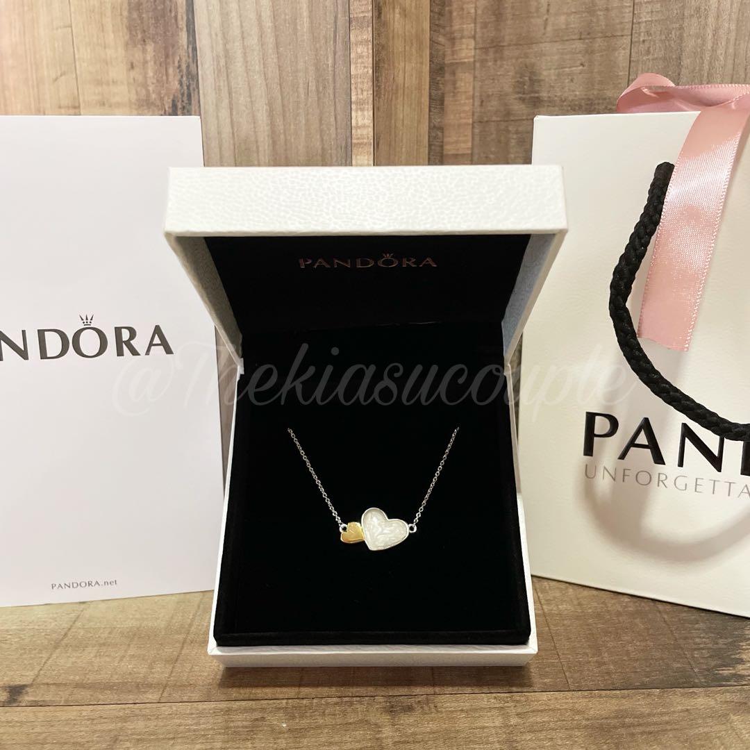 Pandora luminous hearts necklace top