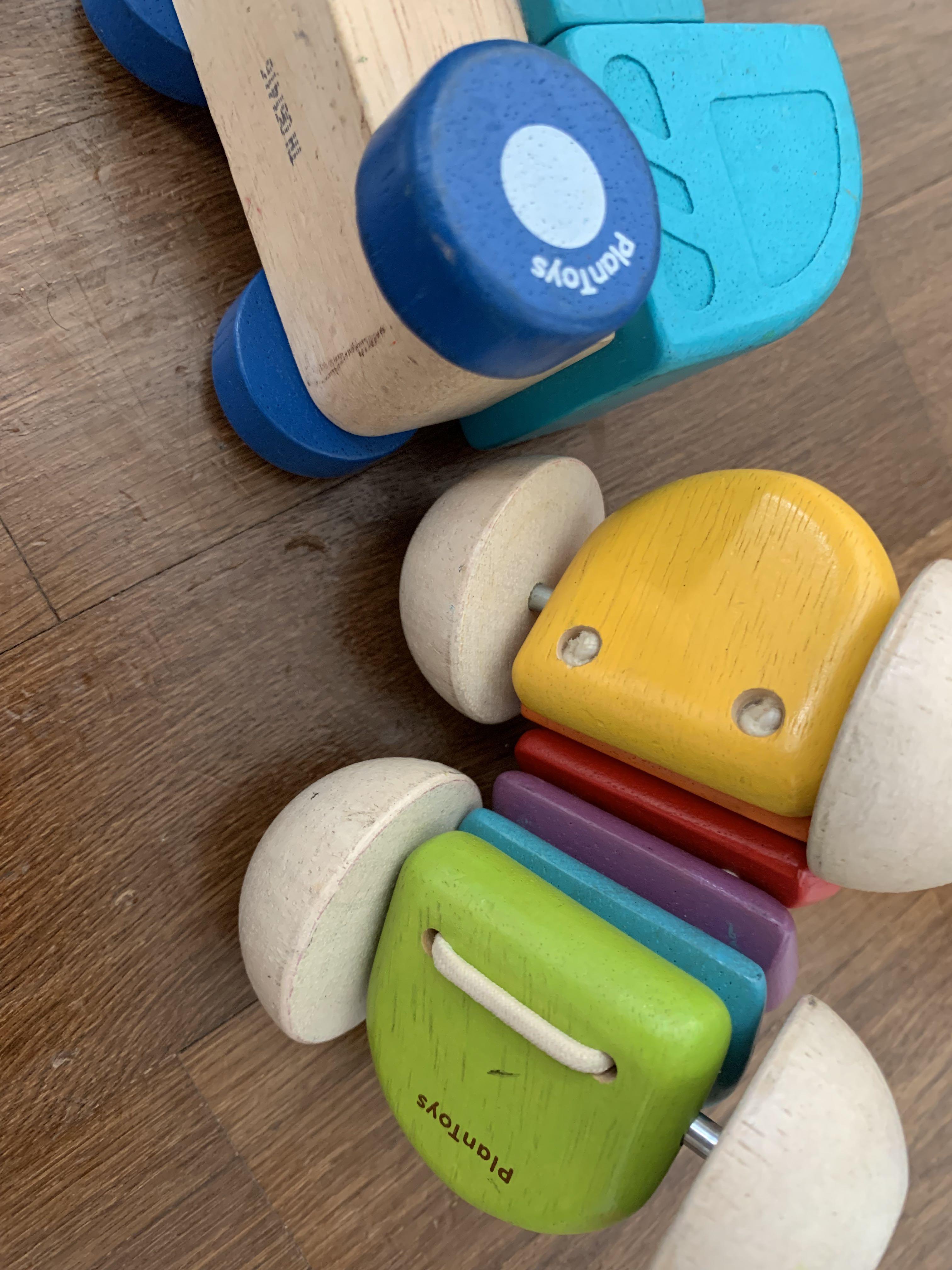 Plan Toys wooden vehicles, Babies & Kids, Infant Playtime on Carousell