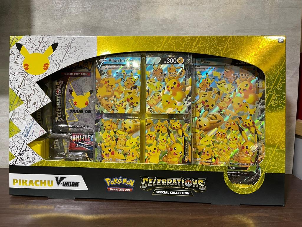 Pokemon TCG Celebrations Special Collection Pikachu V Union Box 25th Anniversary