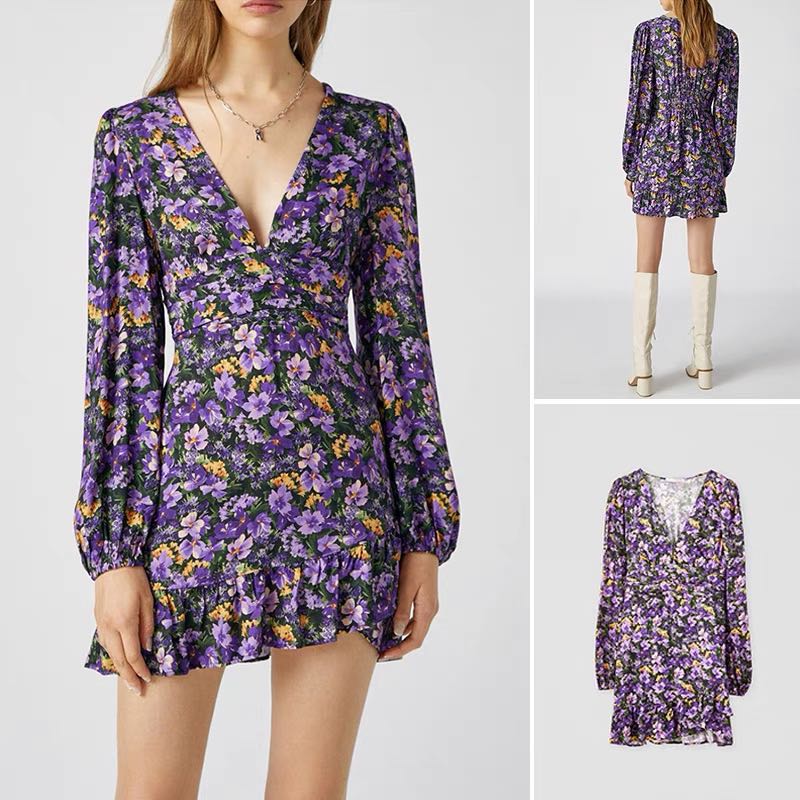 Pull and sales bear long dress