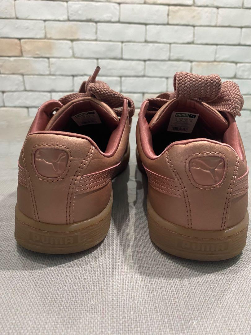 Puma Basket Heart Colour Copper Rose Women s Fashion Footwear Sneakers on Carousell
